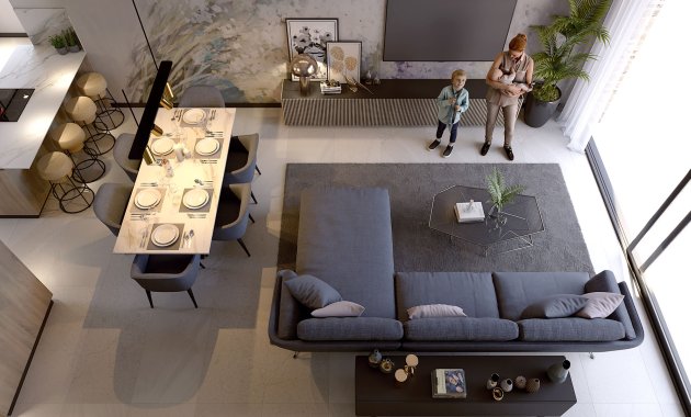 Obra nueva - Bungalow - Planta Baja -
Algorfa