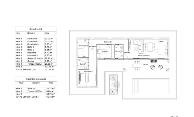 Nouvelle construction - Villa -
Pinoso - Lel