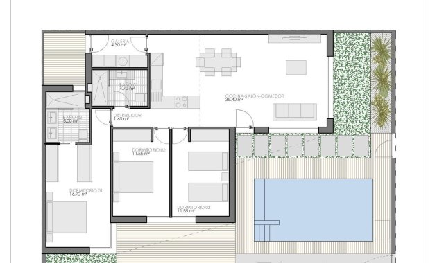 Neue Gebäude - Quad Wohnung -
Bigastro - Loma Alta