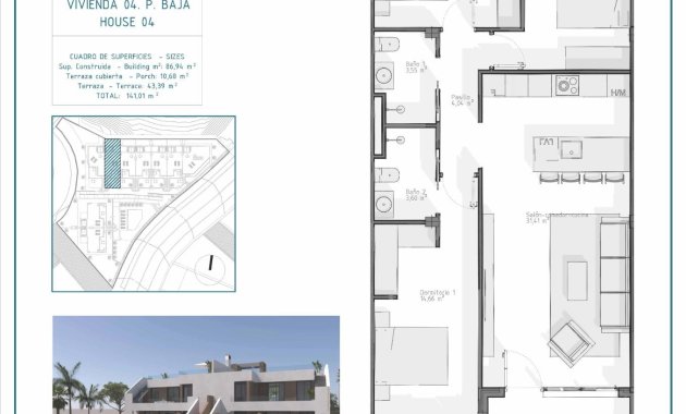 New Build - Bungalow -
Vera - Pueblo Salinas
